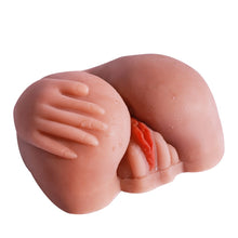 Load image into Gallery viewer, 3D Realistic Virgin Butt Stroker Adult Toys With 2 Openings For Butt & Anal Plug