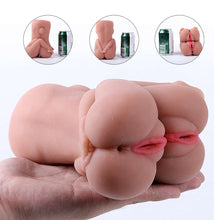 Load image into Gallery viewer, Realistic Ass and Vagina Threesome Male Masturbator Sex Toy