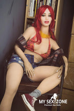 Load image into Gallery viewer, WM Doll Gracie: 162CM 5FT4 B-Cup Red Hair Teen Sex Doll