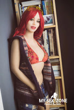 Load image into Gallery viewer, WM Doll Gracie: 162CM 5FT4 B-Cup Red Hair Teen Sex Doll