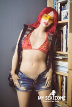 Load image into Gallery viewer, WM Doll Gracie: 162CM 5FT4 B-Cup Red Hair Teen Sex Doll