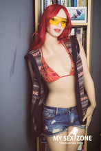 Load image into Gallery viewer, WM Doll Gracie: 162CM 5FT4 B-Cup Red Hair Teen Sex Doll