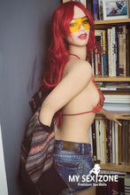 Load image into Gallery viewer, WM Doll Gracie: 162CM 5FT4 B-Cup Red Hair Teen Sex Doll