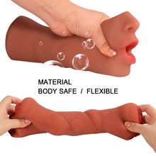 Load image into Gallery viewer, 3D Lifelike Mouth Vagina Masturbation Cup Sex Toy
