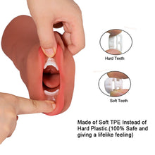 Load image into Gallery viewer, 3D Lifelike Mouth Vagina Masturbation Cup Sex Toy
