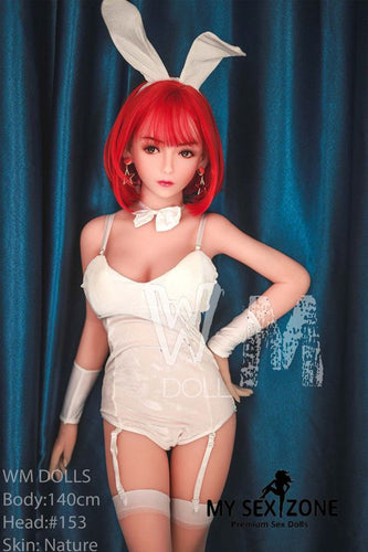 WM Doll Leona: 140CM 4FT7 D-Cup Red Hair Japanese Sex Doll